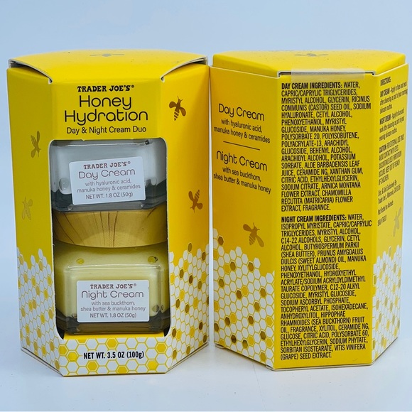 Trader Joe’s Manuka Honey Hydration Day & Night Cream Duo Hyaluronic Acid Shea… - Picture 7 of 7